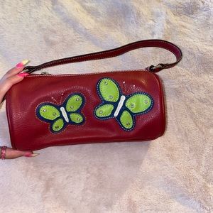 Vintage Tommy Hilfiger Leather Butterfly Purse